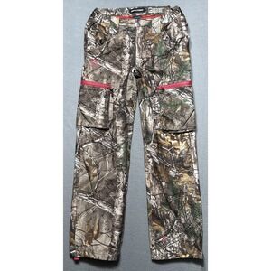 Realtree Camo Pants Womens Small Cargo Hunting Windproof Water Resistant Outdoor